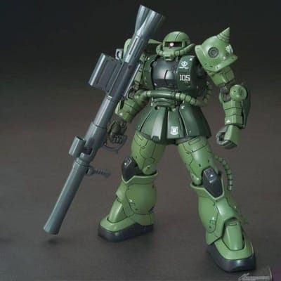 Wei Mei GTO ZAKU Vert HG 1/144 Modèle à Assembler Figurines d'Action Jouets pour Enfants Robot Plastique Modèle de Haute Qualité Collection Cadeaux gray