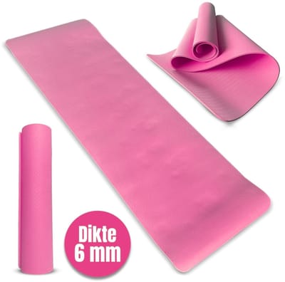 Padisport TPE Yogamat Roze – Pilates Mat – Yoga Mat Anti Slip - Pilatesmat - Yogamat - Fitnessmat