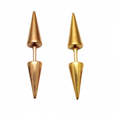 Punt -Oorbellen -goudkleur-Charme Bijoux