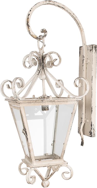 Clayre & Eef Wandlamp Beige IJzer Geen vorm