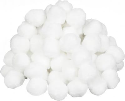 Wattenbollen Wit 500 stuks - Verbandwatten - Wattenbollen van 0.4 g - Wattenschijfjes - Absorberende wattenbollen Uit zuiver katoen - cotton balls