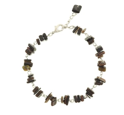 Behave Dames armband met bruine schelp