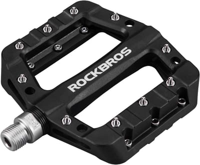 ROCKBROS Fietspedalen - 9/16" - Nylon MTB Pedalen - met Afgedichte Lagers - Antislip Pedalen - Zwart