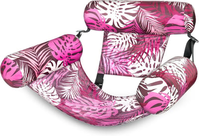 Opblaasbare Drijfstoel - Drijvende WaterStoel - Float LoungeStoel - Drijvende Water Ligstoel - Opblaasbaar - Opblaasbare Waterstoelen Voor Feestjes, Zomer, Water - 76 x 40.5 x 60.9 cm - Roze