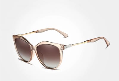 Kingseven Cat Eye Zonnebril - UV400 - Gepolariseerd - Transparant - Brownstar - Z3023