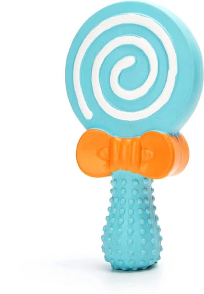 Nobleza Hondenspeelgoed met Piep - Latex Lolly - Piepspeelgoed voor Honden en Puppy's - Blauw