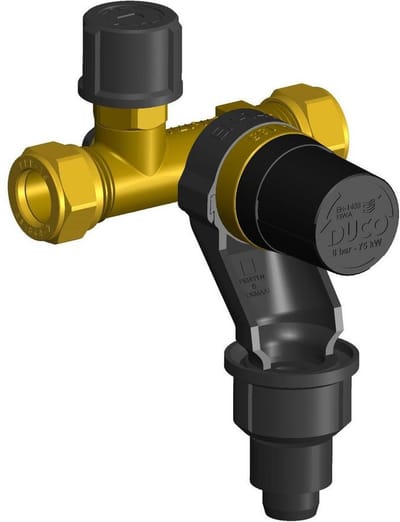 Pent Duco Inlaatcombinatie 15 8Bar Zwart