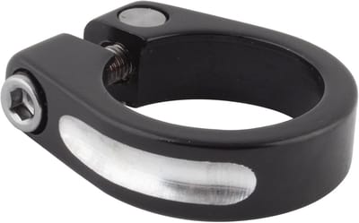 Zadelpenklem 30.0 mm Zwart voor Fietsen | Robuuste Aluminium Zitting Clip