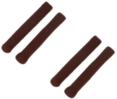 Oorkussentjes voor brillen – 2 paar (totaal 4 stuks) – Beschermende pootjeshoesjes – Antislip oorgrepen – Accessoires voor zonnebrillen & leesbrillen – Geschikt voor zonnebrillen, leesbrillen en diverse andere brillen – 0,6 x 0,6 x 5,5cm
