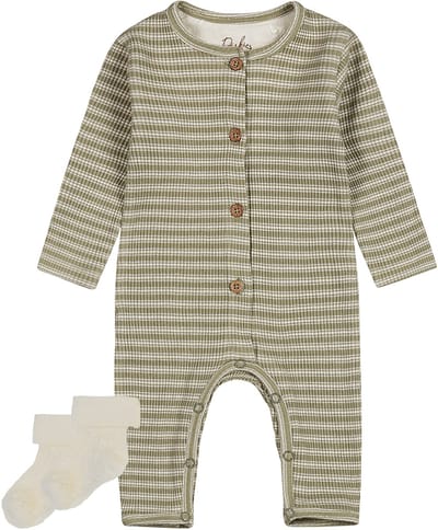 Dirkje - Noppies - Boxpak Light Faded Green - sokjes offwhite - Maat 44