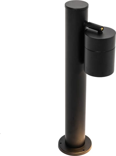 QAZQA solo - Moderne Staande Buitenlamp | Staande Lamp voor buiten - 1 lichts - H 45 cm - Zwart - Buitenverlichting