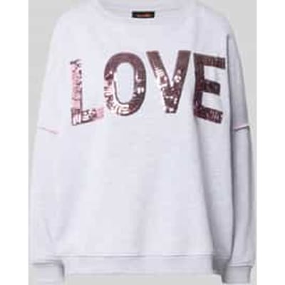 oversized sweatshirt van pure katoen model 'Love'