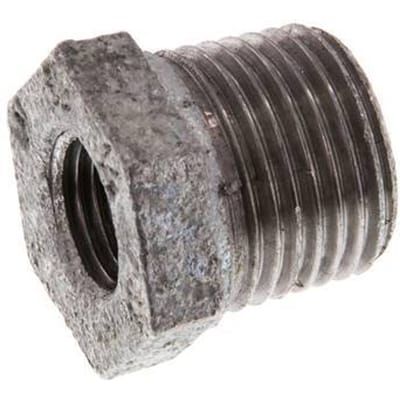 R 1/2'' x Rp 1/4'' M/F Verzinkt Gietijzeren Verloopring 25 Bar [5 Stuks]