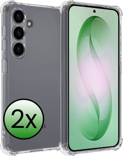 Hoesje 2 Stuks - Geschikt voor Samsung Galaxy S26 - Sterk & Shockproof - Siliconen Case - Back Cover - Telefoon Hoes Shock Proof - Transparant