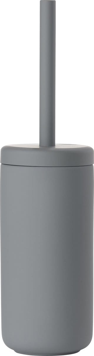 Zone Denmark Ume Toiletborstel met Houder - WC Borstel Vrijstaand - Toilet & Badkamer Accessoires - Steen - 38,7 x 10 cm - Grijs