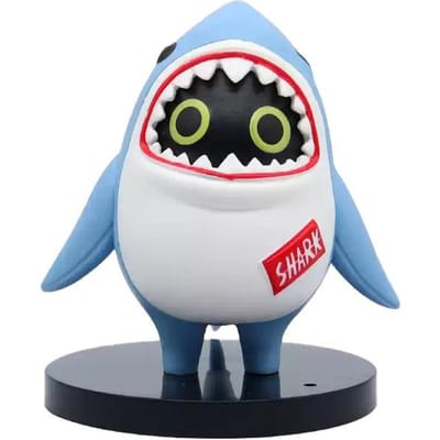 Jeu Zenless Zone Zero Bangboo Sharkboo Amillion Figurine de Collection en PVC Modèle Ornements de Bureau Exquis Anniversaire Beaux Cadeaux white