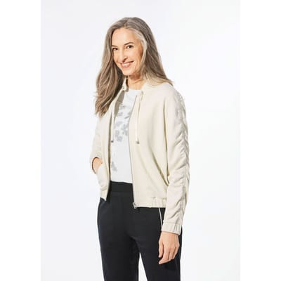 Blouson met klassieke details - steengrijs - Gr. 38 van Goldner Fashion