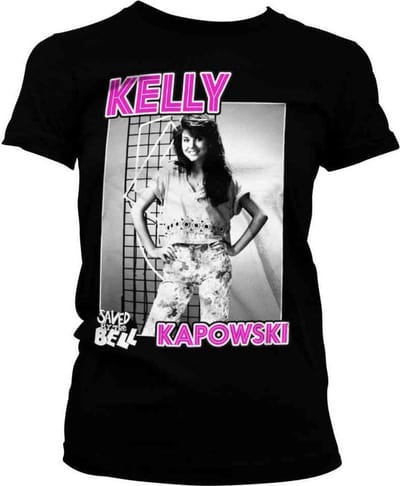Saved By The Bell Dames Tshirt -S- Kelly Kapowski Zwart