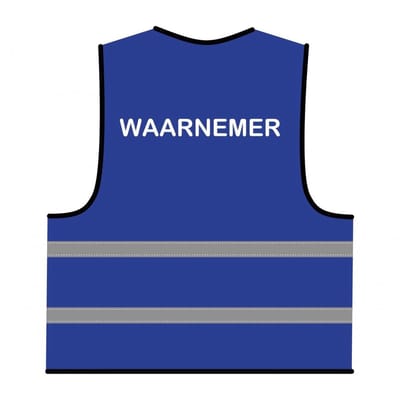 Waarnemer hesje blauw