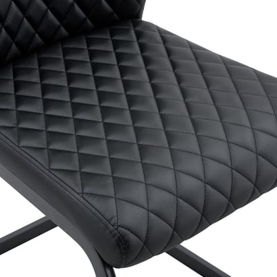 MODENUIT Tafel- en Stoelset 60 cm - Rond Tafelblad Met 2 Stoelen - Voor Eetkamer En Woonruimte - MDF En Metaal - Zwart