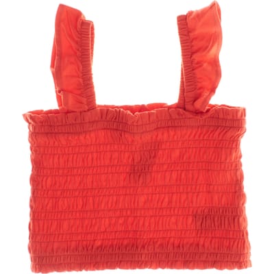 665820 Top met gerimpelde schouderbandjes voor meisjes