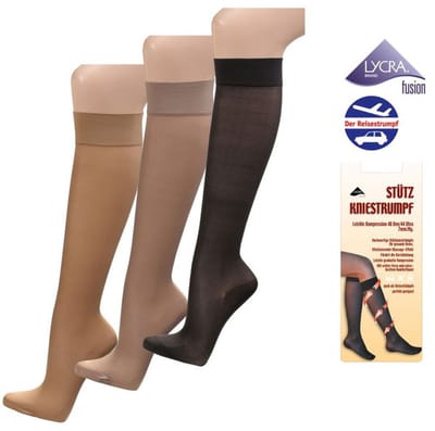 Panty Kniekousen – 40 Den ondersteunende kniekousen met compressie (5-pack)