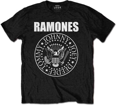 Ramones - Presidential Seal Kinder T-shirt - Kids tm 12 jaar - Zwart