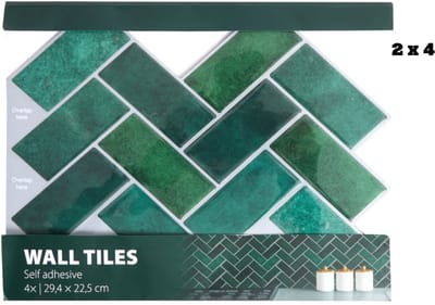 2 x 4 stuks Zelfklevende wandtegels 29,4 x 22,5 cm