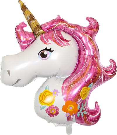 Eenhoorn Helium Ballon Verjaardag Versiering Unicorn Ballon Decoratie Feest Versiering 110 Cm Met Rietje – 1 Stuk