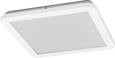 OSRAM ORBIS Disc wand-/plafondlamp met LED, wit, 22W, 1800lm, 3000/4000K, verstelbaar via wandschakelaar met Click CCT, 30x30cm, IP44 bescherming voor badkamers, inclusief montageschroeven en pluggen