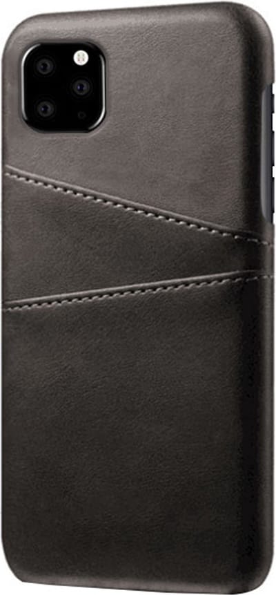 Peachy Duo Cardslot Wallet Portemonnee geschikt voor iPhone 11 hoesje - Zwart Bescherming