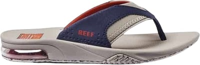 Reef Kids Fanning Jongens Slippers - Taupe/Donkerblauw - Maat 33