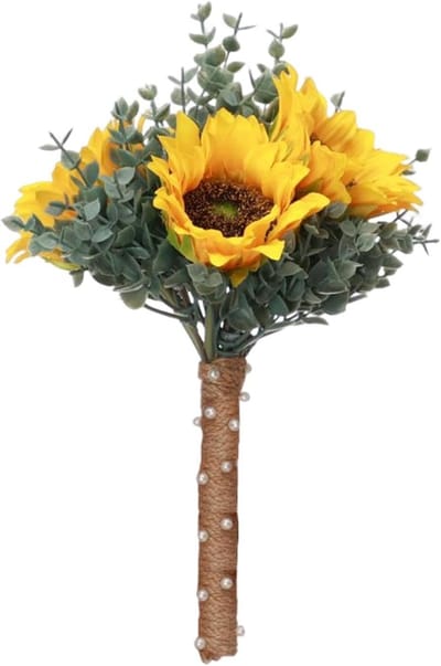 Bruidsboeket Kunstbloemen - Decoratie Arrangementen - Bruiloft Decoratie - Handgemaakt Detail - 20x30cm