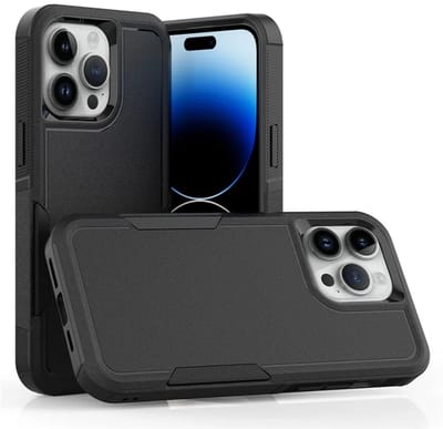 Cityhoesje – iPhone 15 Pro – Anti-drop – BackCover – Zwart