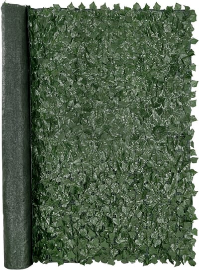 Ivy Privacy Scherm, 1830 x 2440 mm Kunstmatige Groene Wand Scherm. Met Netstof Achterkant en Versterkt Scharnier. Kunstmatige Klimopblad Decor voor Buiten Tuinen en Tuinen.