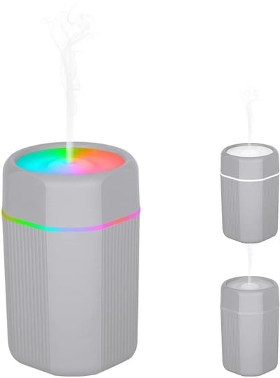 Dailygoods - 300 ml etherische olie-diffuser, Cool Mist-luchtbevochtiger met 7 LED-lichtkleuren, USB-etherische olie aromatherapie-diffuser voor thuis, slaapkamer, kantoor, 2 mistmodi, automatische