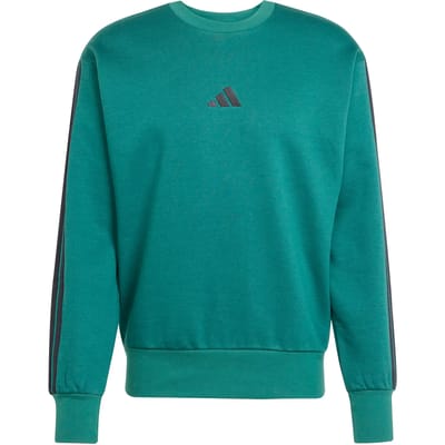 Adidas Essentials 3 Stripes Fleece Sweatshirt Groen S Man