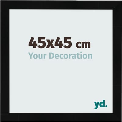 Your Decoration - Fotolijst 45x45 cm - MDF - Zwart Hoogglans - Pisa