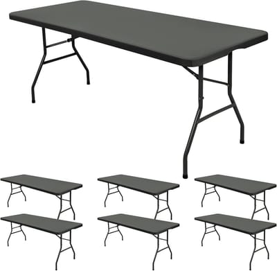 Set van 6 Rekbare Tafelhoezen Rechthoekig - Elastische Tafelkleed Beschermer voor Binnen & Buiten