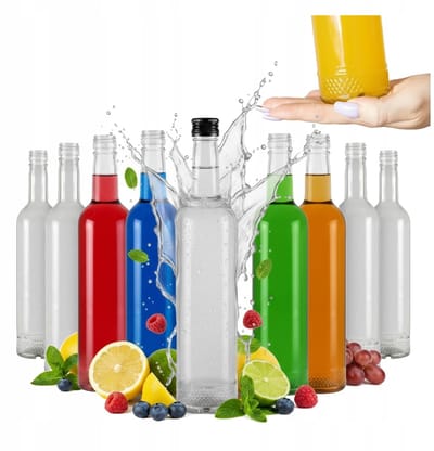 Bimberek Kryształ - Glazen Fles - 500 ml - Elegant Design - Hoogwaardige Kwaliteit
