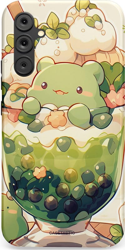 Casetastic Hoesje Geschikt voor Samsung A34 (5G) - Stijlvolle Beschermende Duo-layer Case - Zoet Dessert Patroon