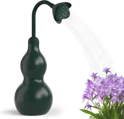 Kleine Gieter voor Kamerplanten, 11oz met Verstelbare Tuit en Rozenkop, Perfect voor Cactussen, Vetplanten en Zaailingen in Huis en Tuin