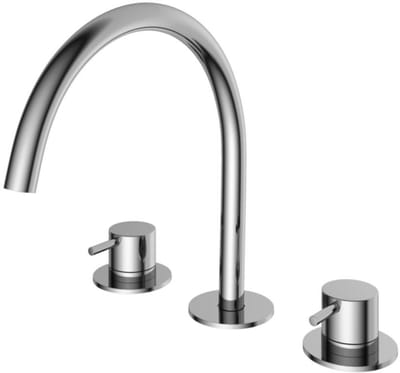 Hotbath Cobber - Wastafelmengkraan - zonder Waste - Laag - Chroom - Opbouw - Chroom - V08