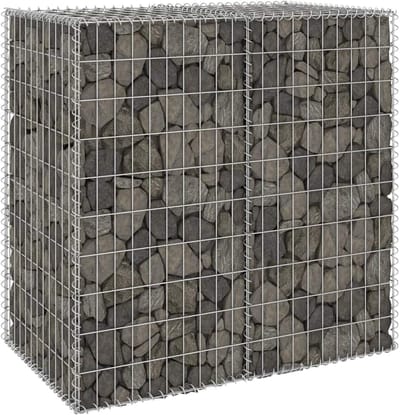 Gabion Muur - Stenen Mand - Tuin Terras - Inclusief Deksel - Verzinkt Staal