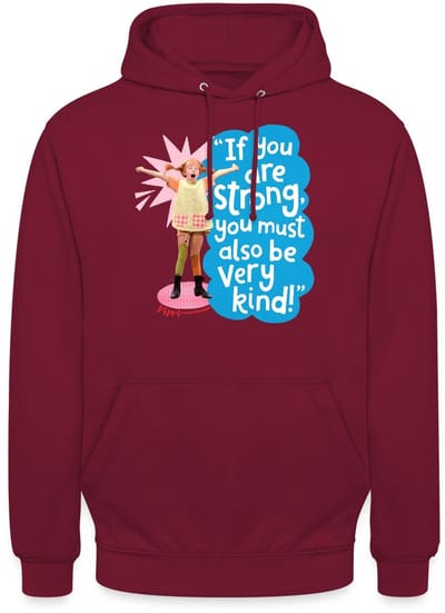 Pippi Langkous Gestrekte Pippi Met Spreuk Hoodie Unisex