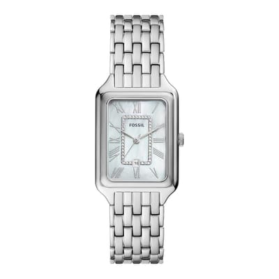 Fossil RAQUEL ES5306 Dames Horloge 26 mm - Zilverkleurig