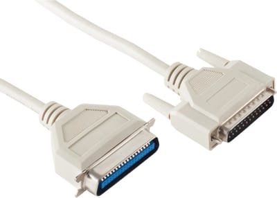 Parallelle printerkabel 25-pins SUB-D - 36-pins Centronics / gegoten connectoren - 3 meter