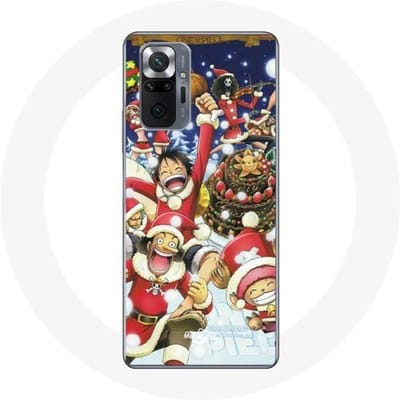 Coque pour Xiaomi Redmi Note 10 Pro One Piece Christmas Day Anime Manga