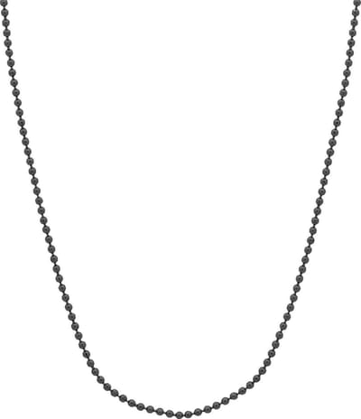 Fako Bijoux® - Bolletjes Ketting - Ball Chain - 1.5mm - 70cm - Donkergrijs