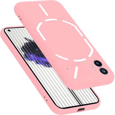 Cadorabo Hoesje geschikt voor Nothing Phone (1) in LIQUID ROZE - Beschermhoes gemaakt van flexibel TPU silicone Case Cover